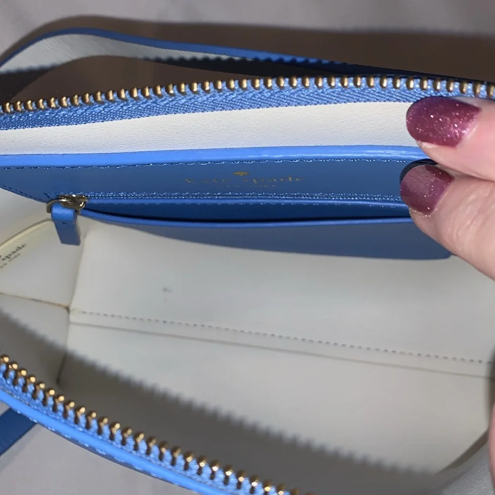 Kate Spade Foster Court Pepper, Alice Blue Leather Crossbody